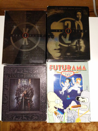 DVDs: Futurama, X-Files, and Game of Thrones $10 ea