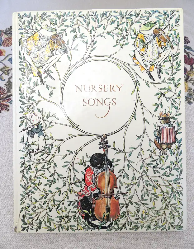Thirty Old Time Nursery Songs Vintage Book 1980 Lyrics and Notes