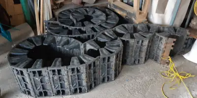 Set of 6x6 Argo tracks. Off an Argo with 22x10x8 tires. These are the plastic ones. Decent shape May...