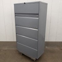 Knoll Cabinet 5 Drawer Lateral Heavy Duty Storage W/ Key K6781