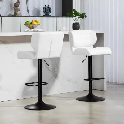 Adjustable Bar Stools with Footrest Back for Kitchen Counter ..., View more
