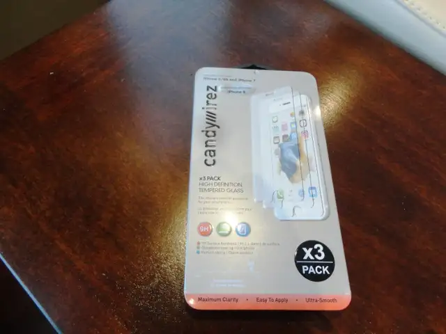 New Candywirez HD Tempered Glass IPhone 6 to 8 Screen Protectors in Cell Phone Accessories in Kitchener / Waterloo - Image 5
