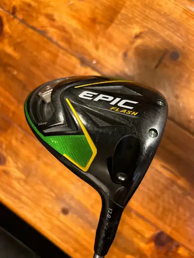 Callaway Epic Flash 12* driver Tour AD stiff shaft, View more