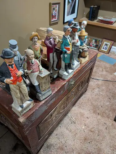 Lion Stone vintage Decanters man cave. bar, View more