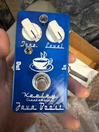 Keeley first production Java boost pedal signed by Keeley 