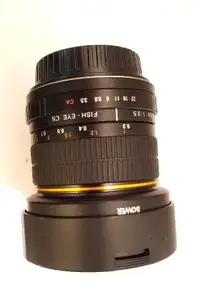 Bower 8mm fisheye lens for Canon