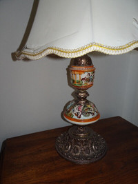 Pair of Capodimonte  Vintage Table Lamps
