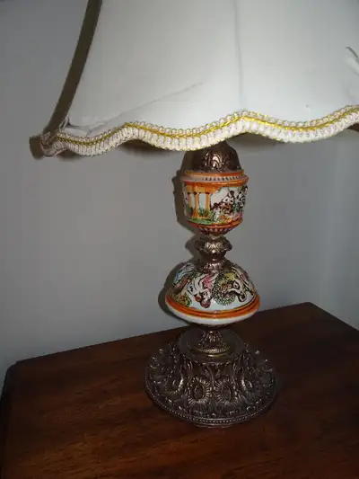 Pair of Capodimonte  Vintage Table Lamps, View more