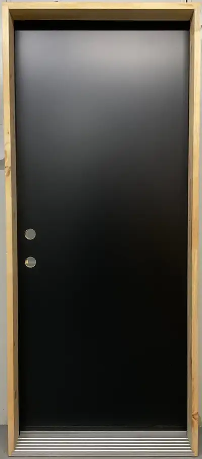 1454PSM Porte d’acier 34″D Noire Uni, View more