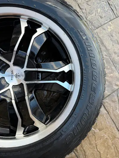 VERDE Designer Rims on Bridgestone Winter Tires - Bolt Pattern - 6x120mm, ET38 offset Was used on a...