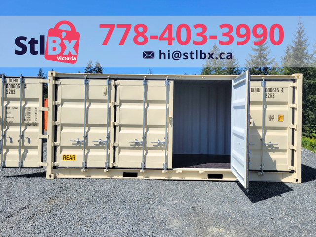 New 20ft Shipping Container with Side Doors - SALE in Victoria! in Bookcases & Shelving Units in Nanaimo - Image 3