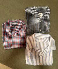 Lot of 3 Men's Designer Buttoned Shirts L
