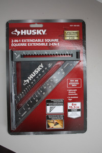 HUSKY  2-in-1 Extendable Square