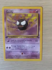 Pokemon 1st EDITION Gastly card from Fossil set MINT