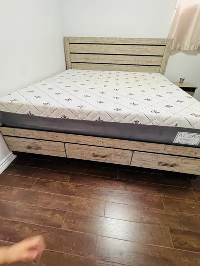 King Bed Set with Storage and Alora Mattress, View more