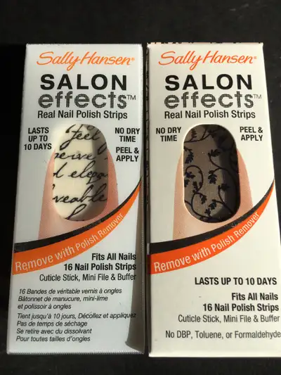 4 NEW BOXES of SALON EFFECTS NAIL WRAPS / STRIPS, View more
