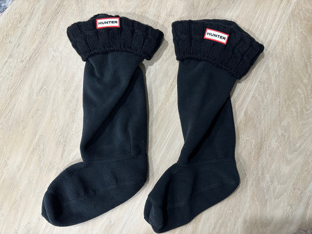 Black Hunter Boot Socks - Size 7 in Women's - Shoes in Mississauga / Peel Region