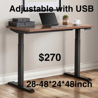 Electric Height Adjustable Stand Up Desk, Standing Workstation w