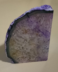 Agate Geode Rock Crystal Paperweight