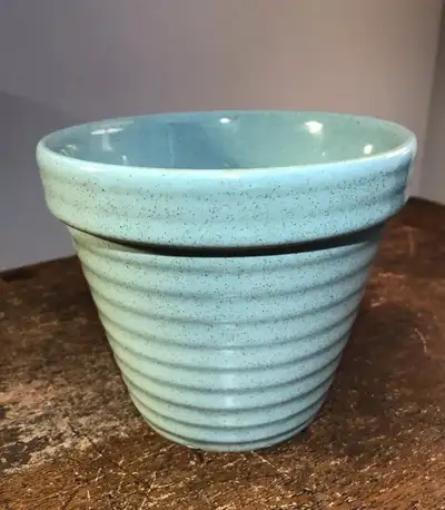 Vintage Pfaltzgraff U.S.A. Mint Green Ceramic Planter c.1940, View more