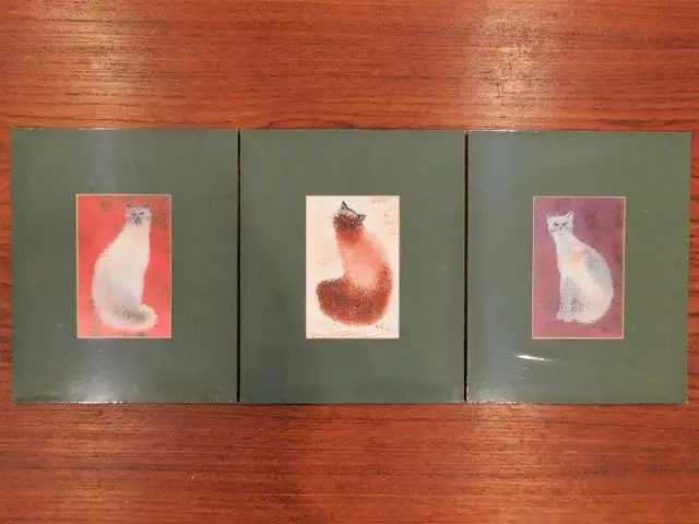 Margit Gatterbauer 1981 Cat Series Signed Art Prints in Arts & Collectibles in Kitchener / Waterloo - Image 5