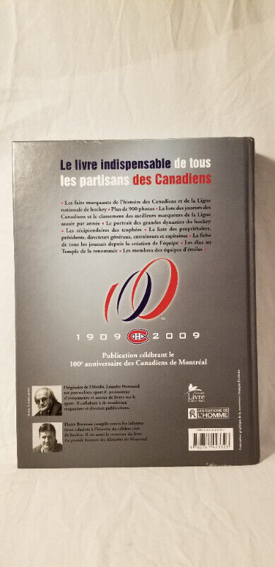 La Glorieuse Histoire des Canadiens Mtl 1909-2009 livre hockey in Non-fiction in Ottawa - Image 2
