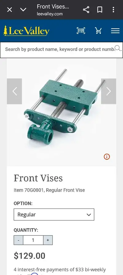 Regular bench vise, View more