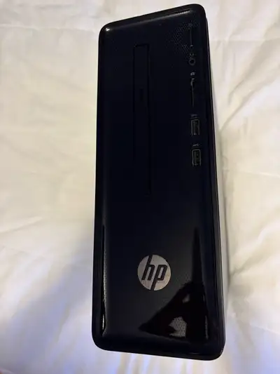 Just comes with the HP tower & 2 cords (power cord & VGA cord)