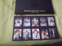 1993 HOCKEY HALL OF FAME INDUCTION HOCKEY CARD BOOK:SHUTT,SMITH