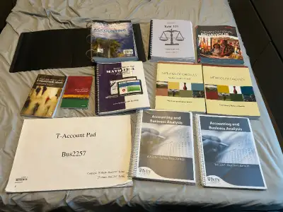 All textbooks for various courses I took at The University of Western Ontario, conditions are as is....
