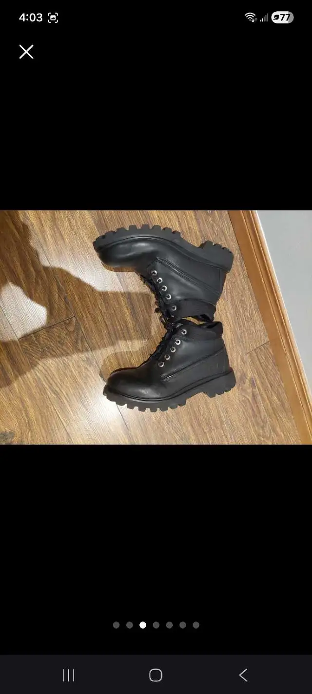 Timberland Men's Black Boots in Men's Shoes in Oakville / Halton Region - Image 3