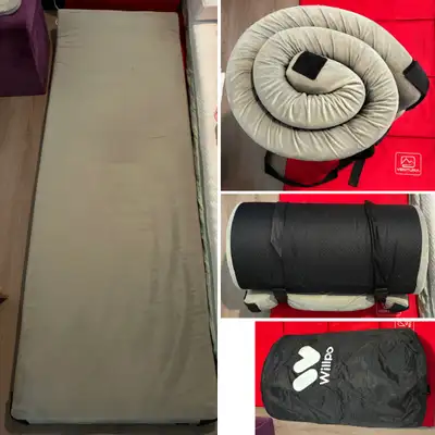 Camping Mattress (72x24x2.5 in) Memory Foam Sleeping Pad w Cover, View more