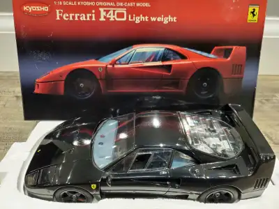 Rare No. 08412BK Kyosho Ferrari F40 Light Weight Version Black