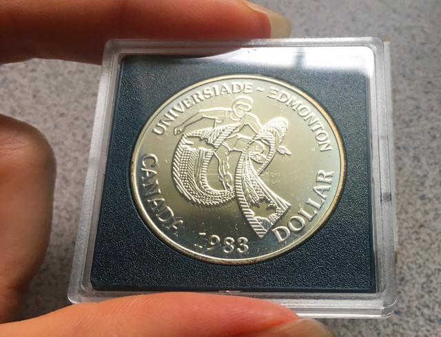 1983 Royal Canadian Mint EDMONTON WORLD UNIVERSITY GAMES SILVER in Arts & Collectibles in Kitchener / Waterloo - Image 4