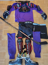 FULL Hockey  Gear (Youth Large)