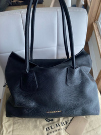 Burberry Black Leather Tote