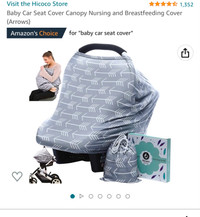 Baby car seat cover canopy / breastfeeding cover