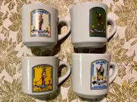 Vintage Lot of 4 Boy Scouts of America Mugs Coffee Tea Cups