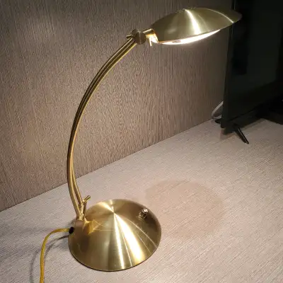 Brass desk lamp, View more