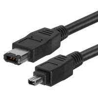 FireWire Cable 3FT IEEE 1394 FireWire iLink DV Cable 6P to 4Pin