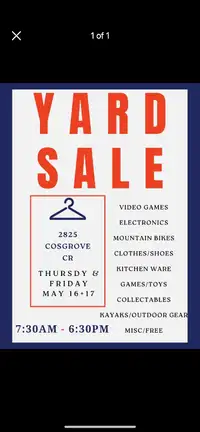 YARD SALE -lots to go!