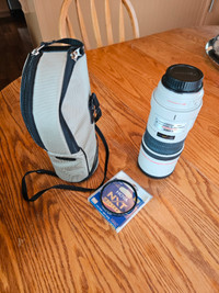 Canon EF 300mm L 1:4 Ultrasonic tele-photo lens.