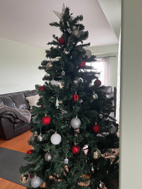 Christmas tree with ornaments 