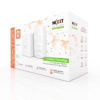 Nexxt Mesh Wireless System ROUTER +2 HI-POWER WIFI EXTENDERS NEW