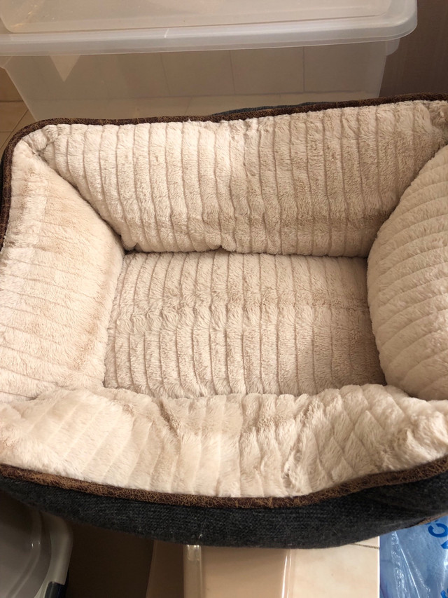 Pet bed. Bolster and plush with corduroy material.  in Bedding in Kingston