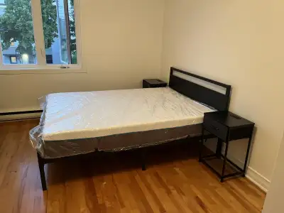 Chambre spacieuse à louer – Rosemont, Montréal Grande chambre meublée avec lit queen, canapé et bure...