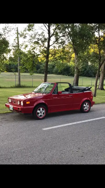 84 VW Rabbit convertible. Comes with extra set of rims and rubber, new top in black, various parts n...