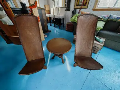 Table and two chairs - set, View more