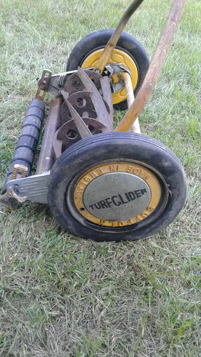 Turf Glider Push Reel Lawn Mower Vintage, View more