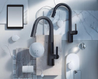 MOEN – 7565EVBL Align Smart Kitchen Faucet (Matte Black)